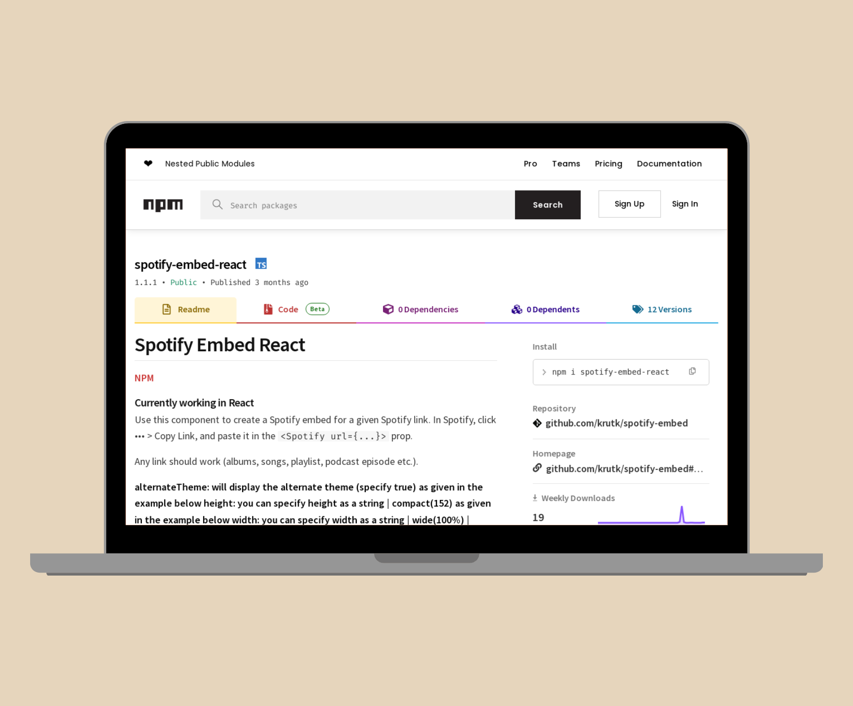 Spotify Embed React